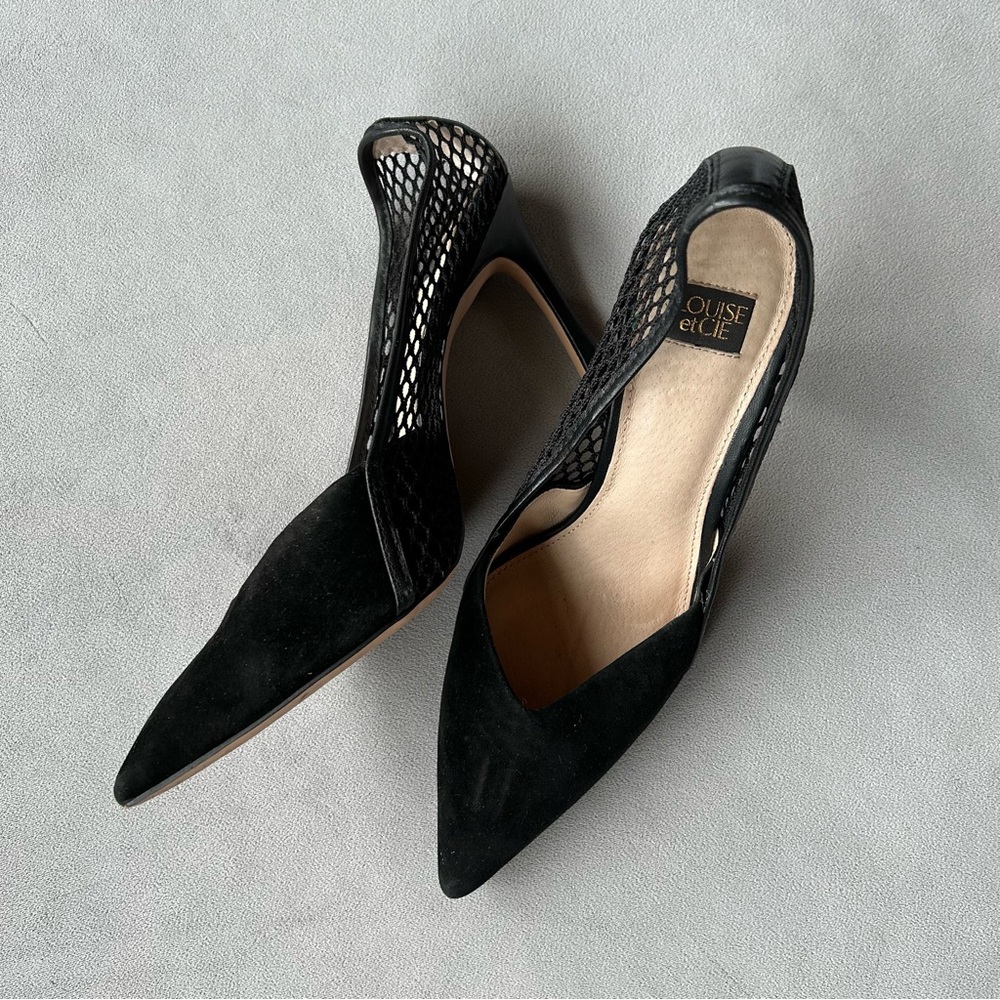 Louise et Cie ~ Tallisa ~ Suede Netted Heels ~ Women’s Size 8.5